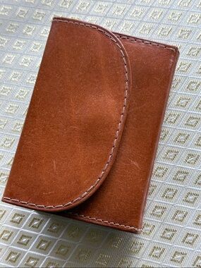 Polo by Ralph Lauren Tan Leather Tri-Fold Wallet